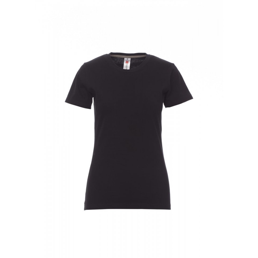 Tee-shirt coupe cintrée femme manches courtes protection UV UPF 50 SUNRISE LADY PAYPER_noir_vue_de_devant