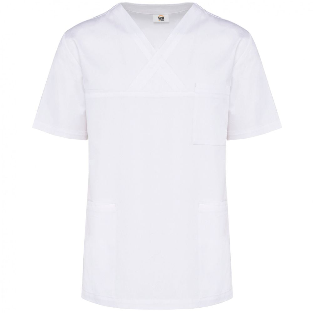 Tunique médicale manches courtes polycoton WK. Designed To Work Blanc