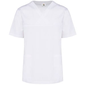 Tunique médicale manches courtes polycoton WK. Designed To Work Blanc