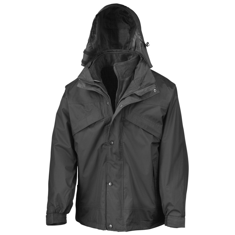 Veste en imperméable doublée en polaire zip&clip Result Oxwork