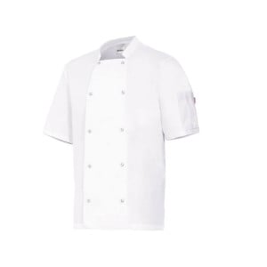 Veste de cuisine manches courtes avec boutons pression VELILLA