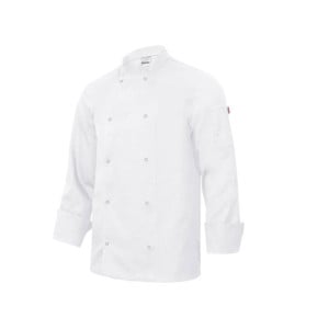 Veste de cuisine manches longues avec boutons pression VELILLA