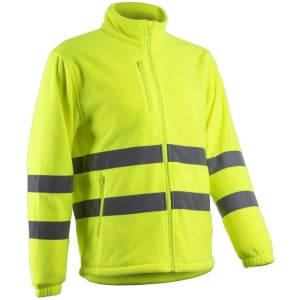 Veste de travail thermique polaire haute visibilité HV Coverguard RITTO Jaune