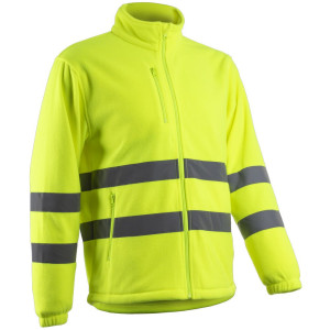 Veste de travail thermique polaire haute visibilité HV Coverguard RITTO Jaune