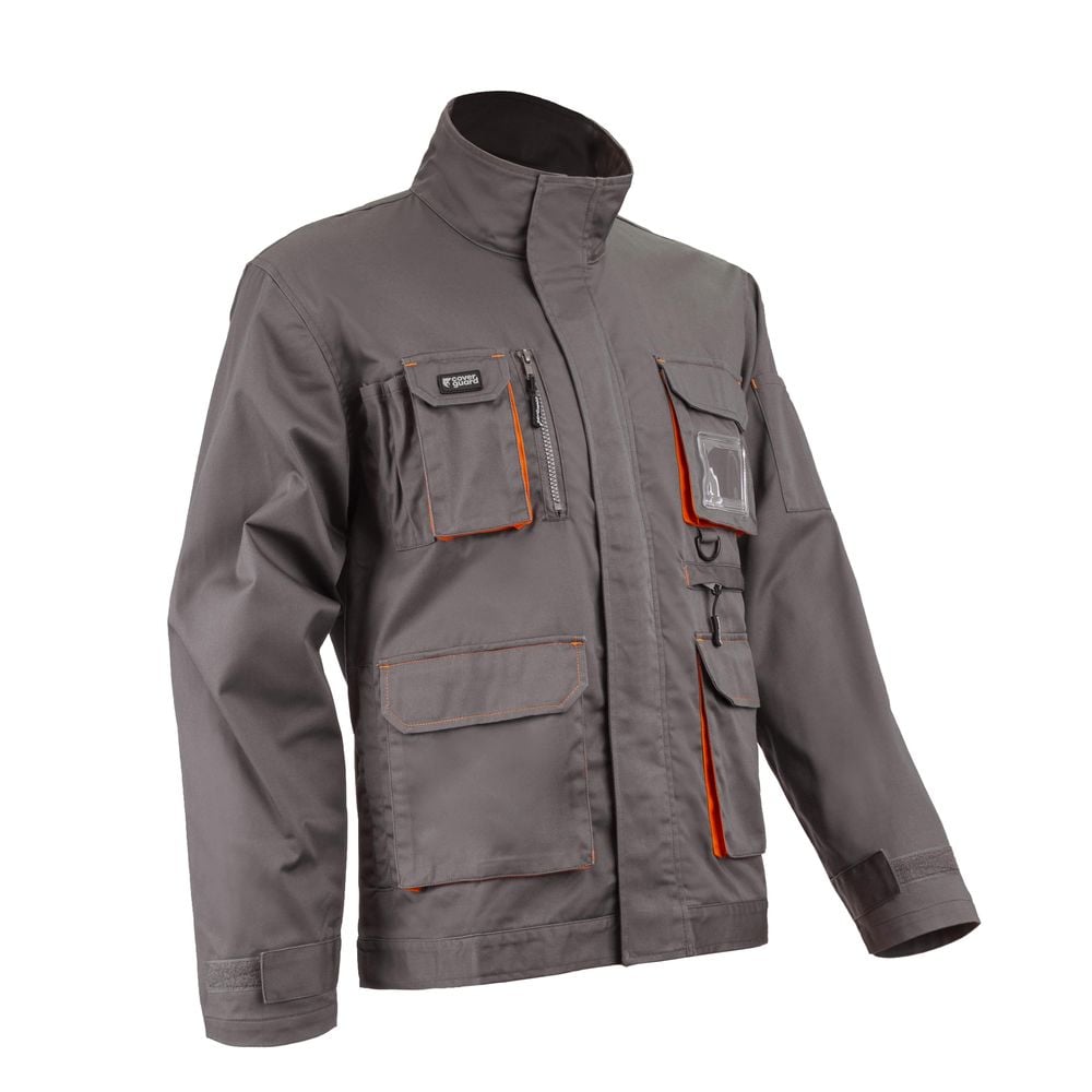 Veste de travail multipoches Coverguard NAVY/PADDOCK II gris orange