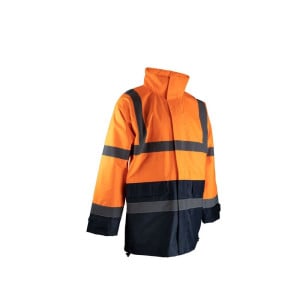 Veste haute visibilité imperméable à capuche LMA CHROMA