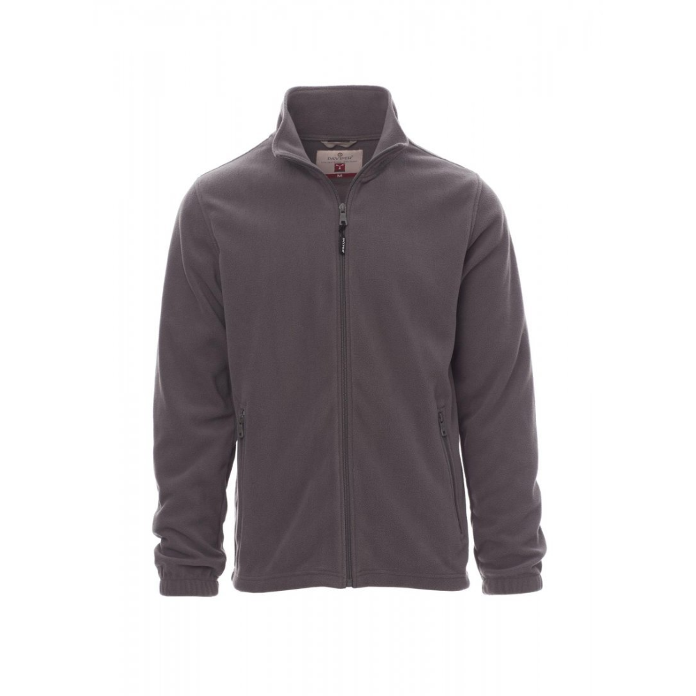 Veste polaire homme zippée coutures renforcées NEPAL PAYPER_gris_vue_de_face
