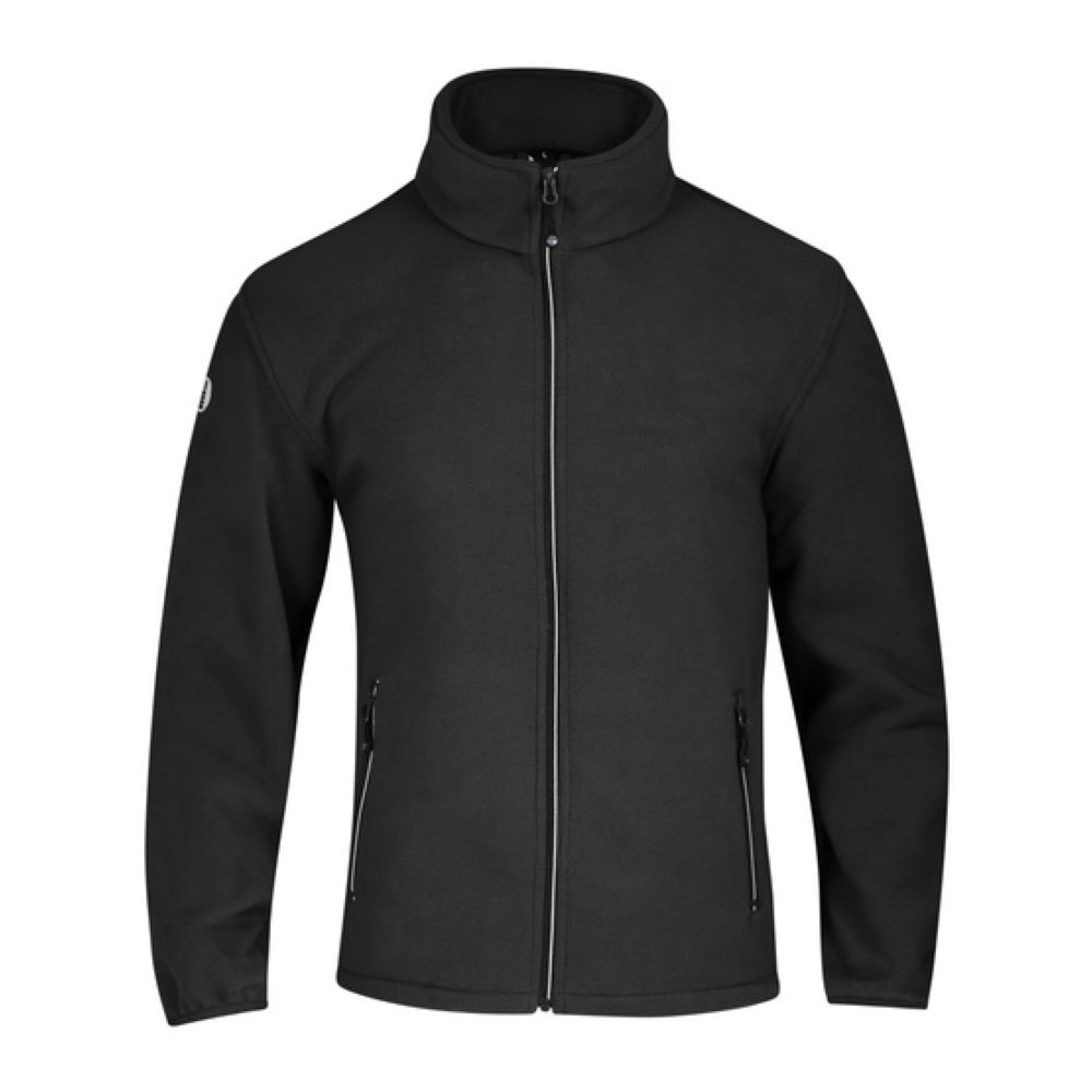 Veste polaire mixte zippée 100% polyester SINGER SAFETY_noir_vue_de_devant(1)