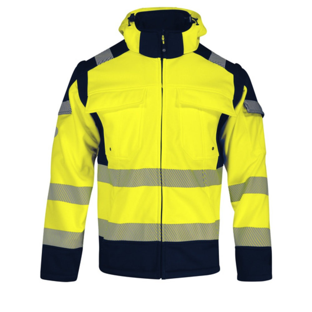 Veste softshell 2-en-1 mixte haute visibilité classe 2 imperméable SINGER SAFETY_jaune_vue_de_devant