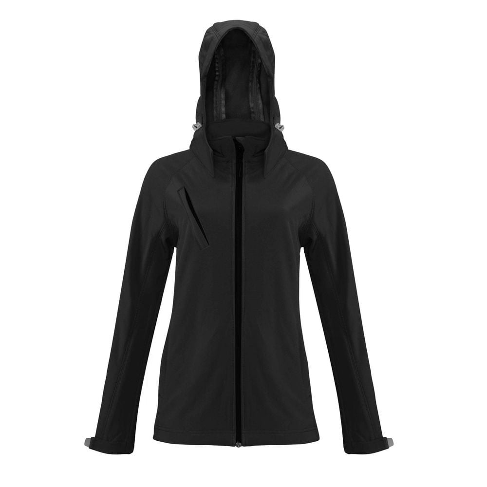 Veste softshell à capuche femme Kariban noir