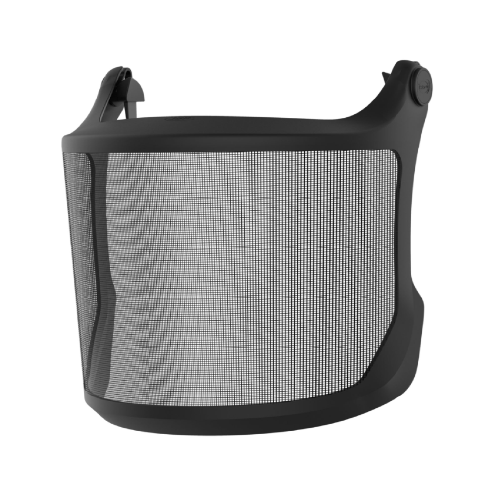 Visière grillagée forestière EVOGuard M2 en acier tressé pour casque de chantier Evo VISTAlens et EVOLite JSP SAFETY _vue_de_face