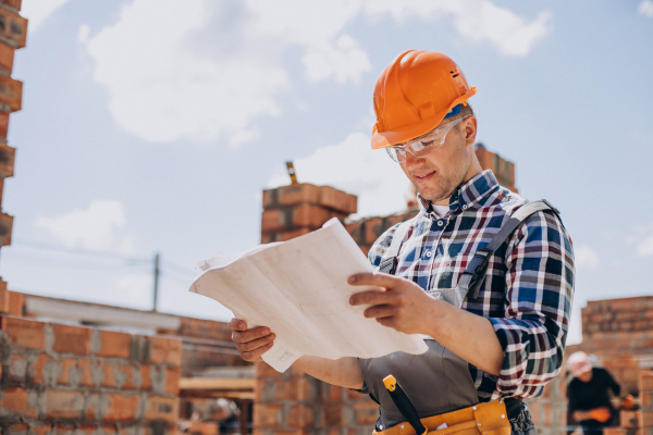 What is the helmet used for on a construction site?