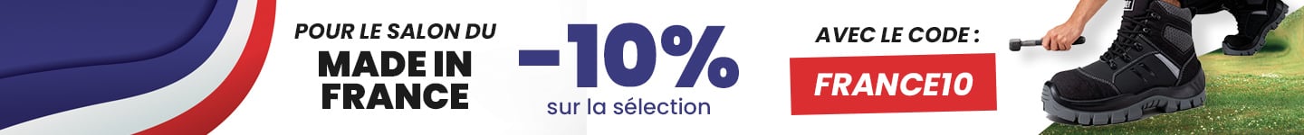 Profitez de -10% sur notre sélection de produits Made in France avec le code FRANCE10