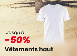 Vêtements haut en soldes jusqu'à -50%