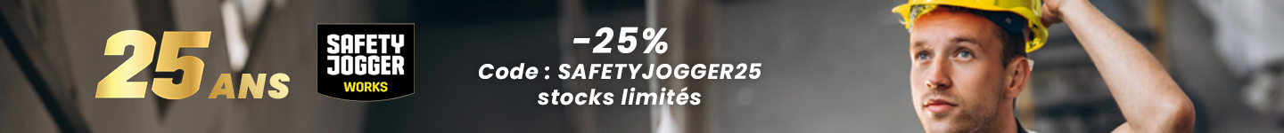 Pour célébrer les 25ans de safety jogger, profitez de 25% sur une sélection de produits - stocks limités