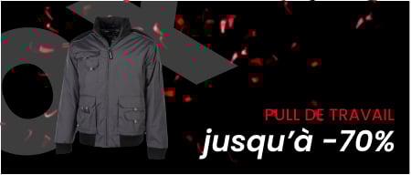 Black Friday jusqu'à -70% sur les pull de travail